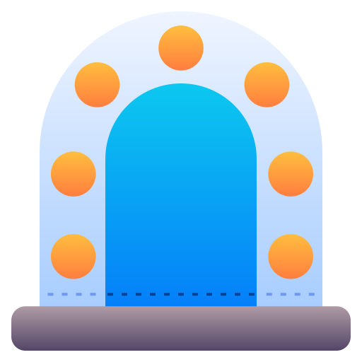 espejo Generic Flat Gradient icono