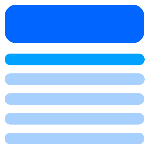 intestazioni Generic Blue icona
