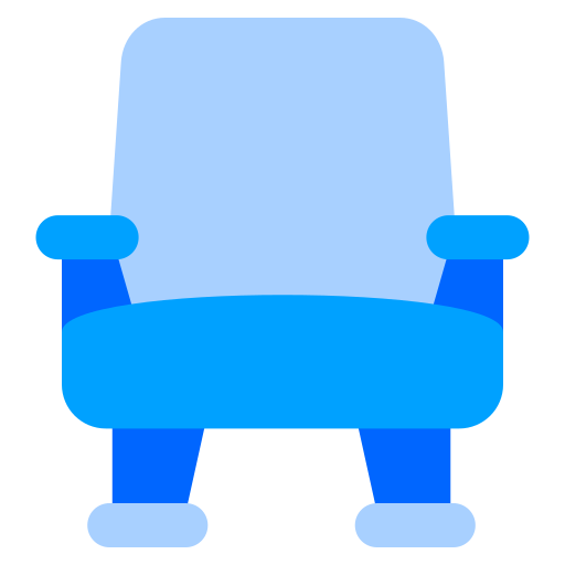 posto a sedere Generic Blue icona