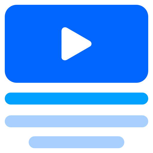 multimediaal Generic Blue icoon