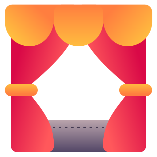 teatr Generic Flat Gradient ikona