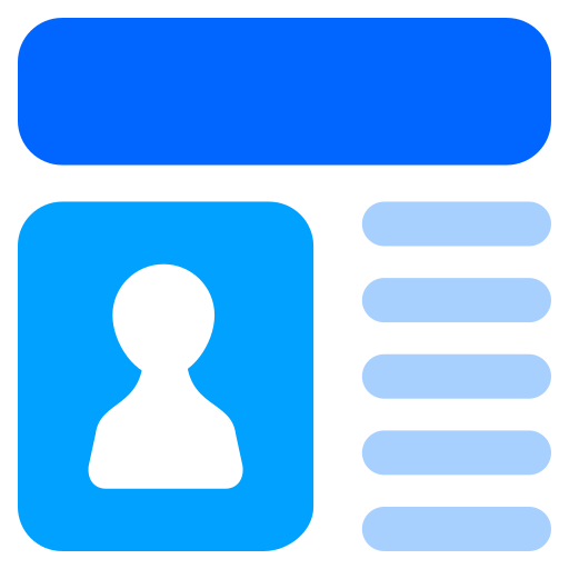 Profile image Generic Blue icon