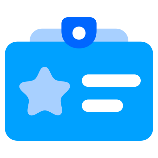 badge de priorité vip Generic Blue Icône