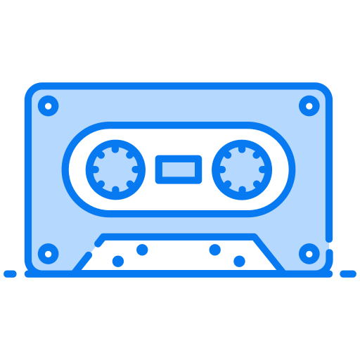cassette Generic Blue icoon
