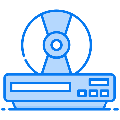 Dvd player Generic Blue icon