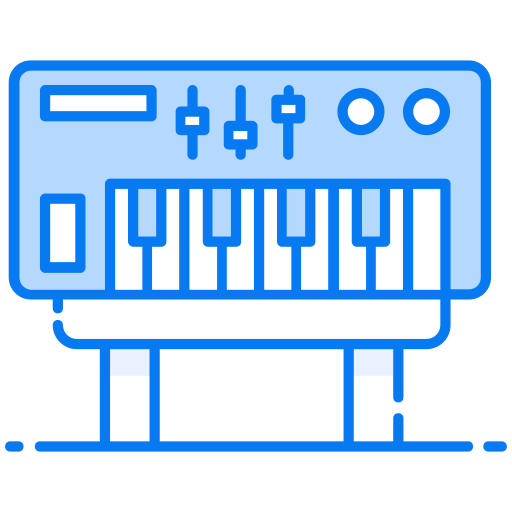 Musical instrument Generic Blue icon