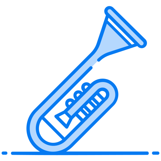 Trombone Generic Blue icon