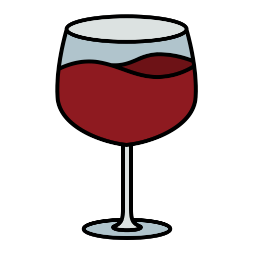 wijn Generic Thin Outline Color icoon