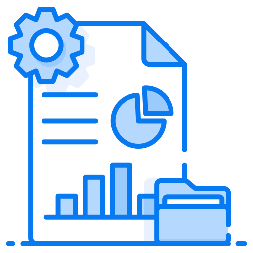데이터 관리 Generic Blue icon