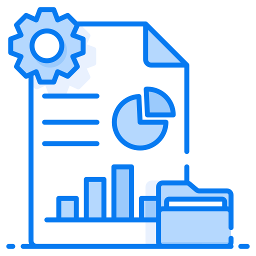 datenmanagement Generic Blue icon