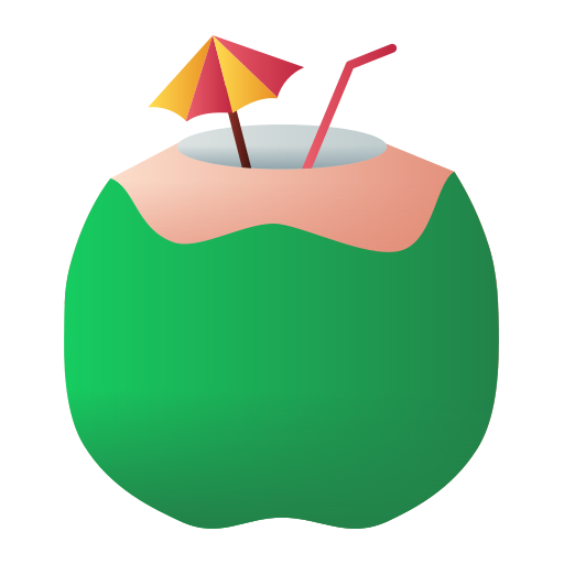 코코넛 음료 Generic Flat Gradient icon