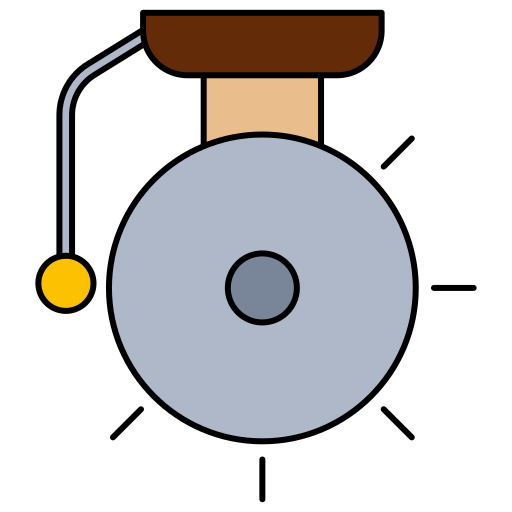 campana de la escuela Generic Thin Outline Color icono