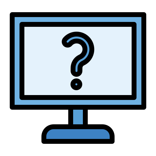 Online question Generic Outline Color icon