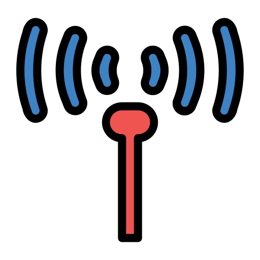 Radio antenna Generic Outline Color icon