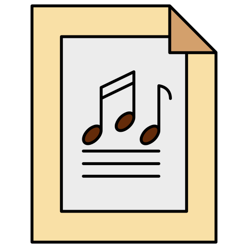 musik Generic Thin Outline Color icon