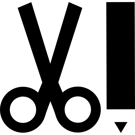 Scissors and pencil tools  icon