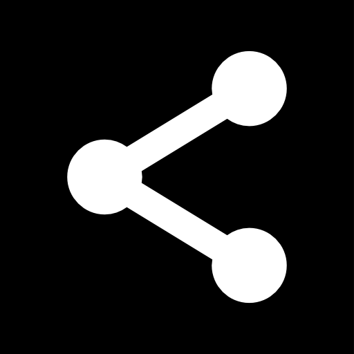 símbolo de compartilhamento no botão quadrado  Ícone