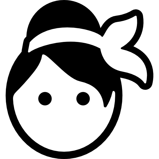 Wiping woman head  icon