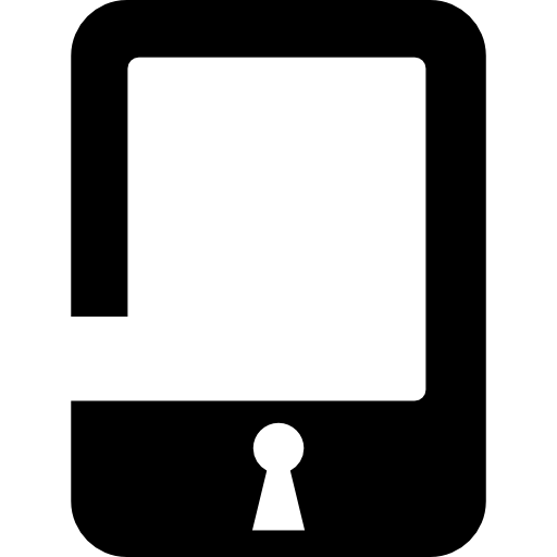 telefoon blokkeeringscode  icoon