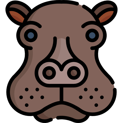 hipopótamo Special Lineal color Ícone