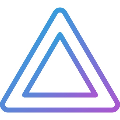 triángulo Dreamstale Gradient icono