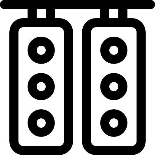 신호등 Basic Rounded Lineal icon