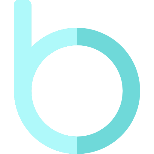 badoo Basic Rounded Flat icoon