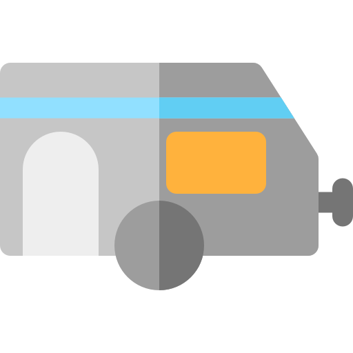 caravana Basic Rounded Flat icono