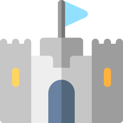 Castle Basic Rounded Flat icon