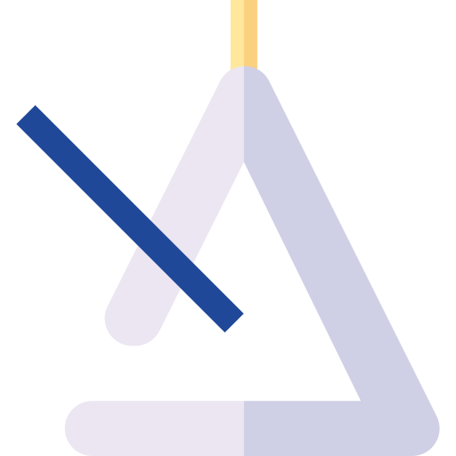 triangolo Basic Straight Flat icona