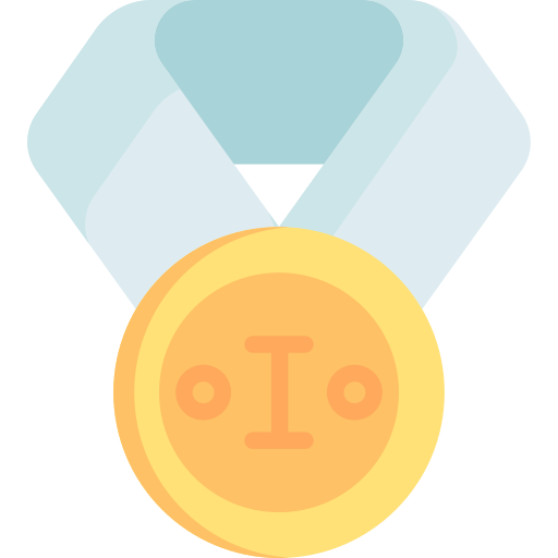 medalla de oro Special Flat icono