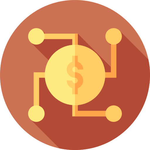 Monetarism Flat Circular Flat icon