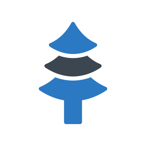 Christmas tree Generic Blue icon
