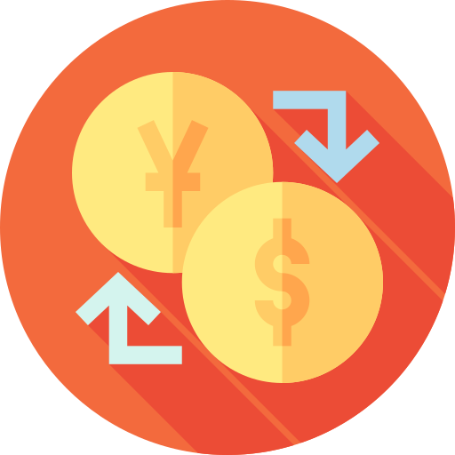 Exchange rate Flat Circular Flat icon