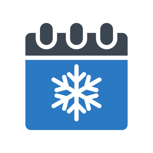 Snow flake Generic Blue icon