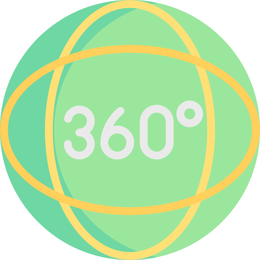 vista a 360 gradi Special Flat icona