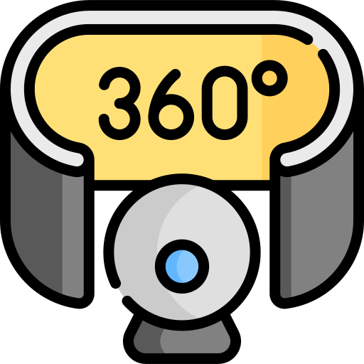 Vr camera Special Lineal color icon