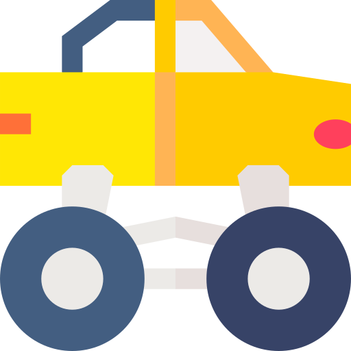 monster truck Basic Straight Flat ikona