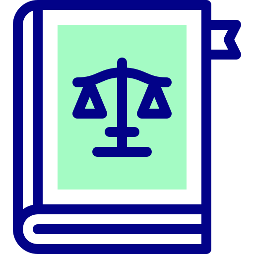 libro de leyes Detailed Mixed Lineal color icono