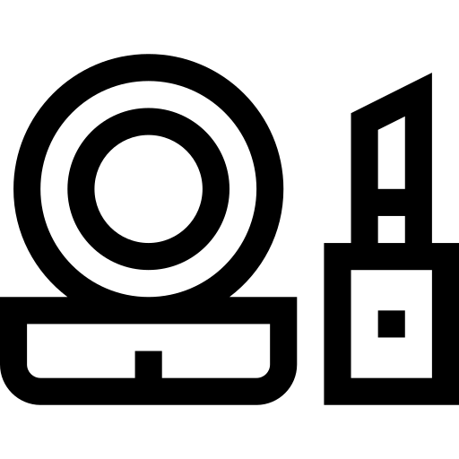 kosmetyki Basic Straight Lineal ikona