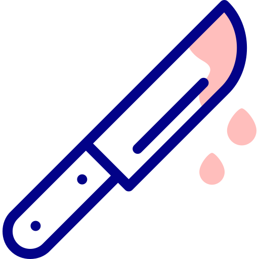 칼 Detailed Mixed Lineal color icon