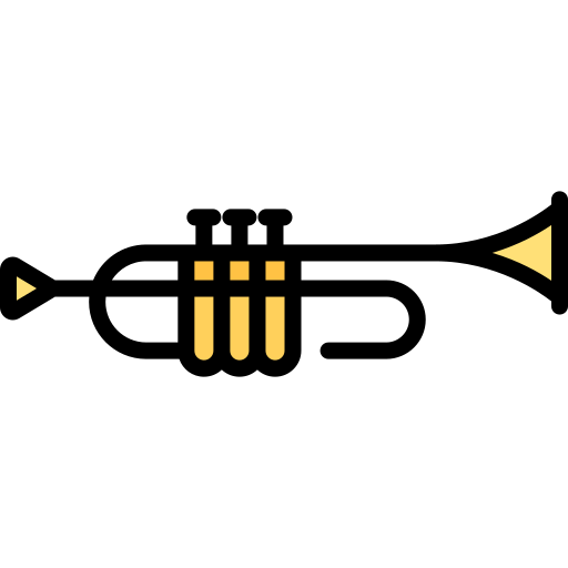 trompeta Special Lineal color icono