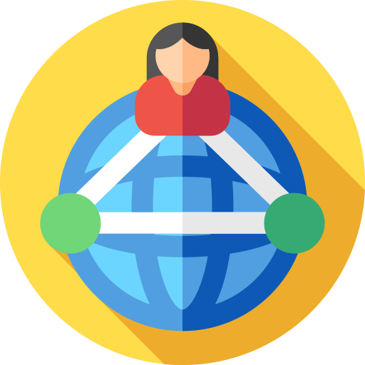 세계적인 Flat Circular Flat icon