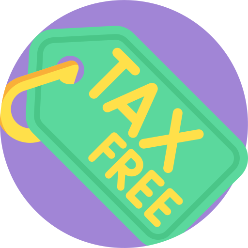libre de impuestos Detailed Flat Circular Flat icono
