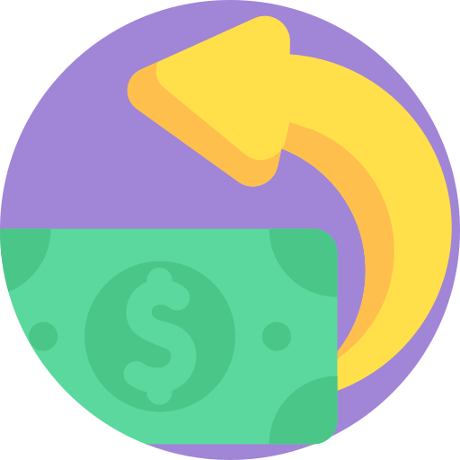 Refund Detailed Flat Circular Flat icon