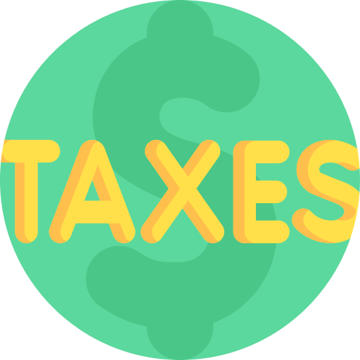 impuestos Detailed Flat Circular Flat icono