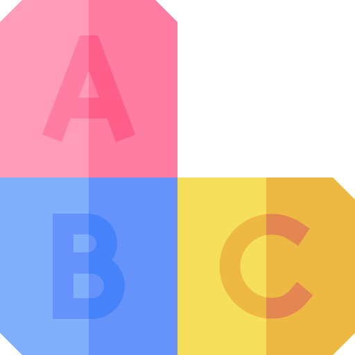 a b c Basic Straight Flat icono