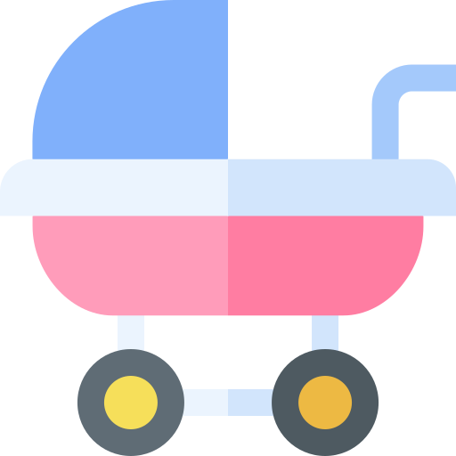 kinderwagen Basic Straight Flat icon