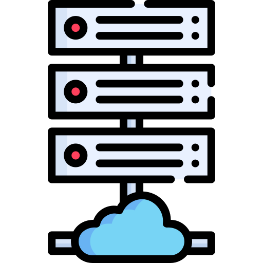 Cloud server Special Lineal color icon
