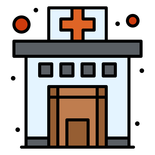 Hospital Flatart Icons Lineal Color icon